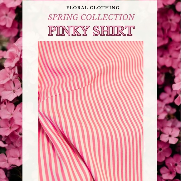 🌸𝐏𝐑𝐈𝐍𝐂𝐄𝐒𝐒 𝐏𝐎𝐋𝐋𝐘 𝑃𝑖𝑛𝑘 𝑠𝑡𝑟𝑖𝑝𝑒𝑑 𝑠ℎ𝑖𝑟𝑡🌸 - Picture 2 of 4